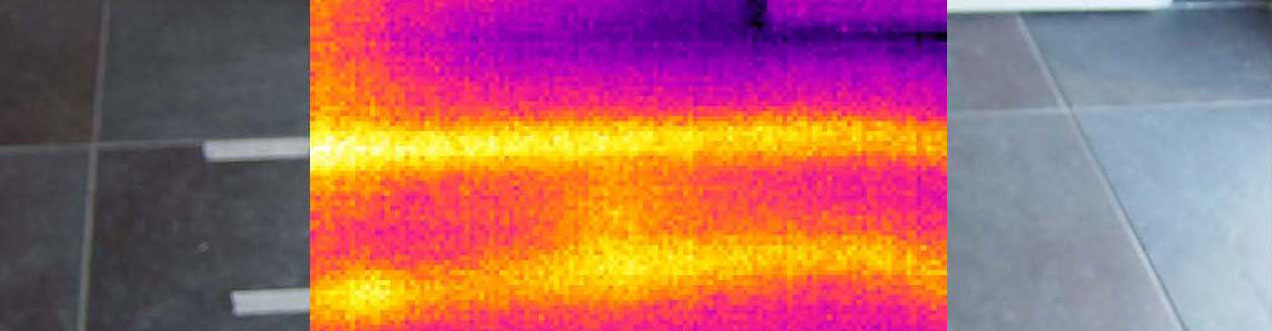 IR foto lekdetectie vloerverwarming